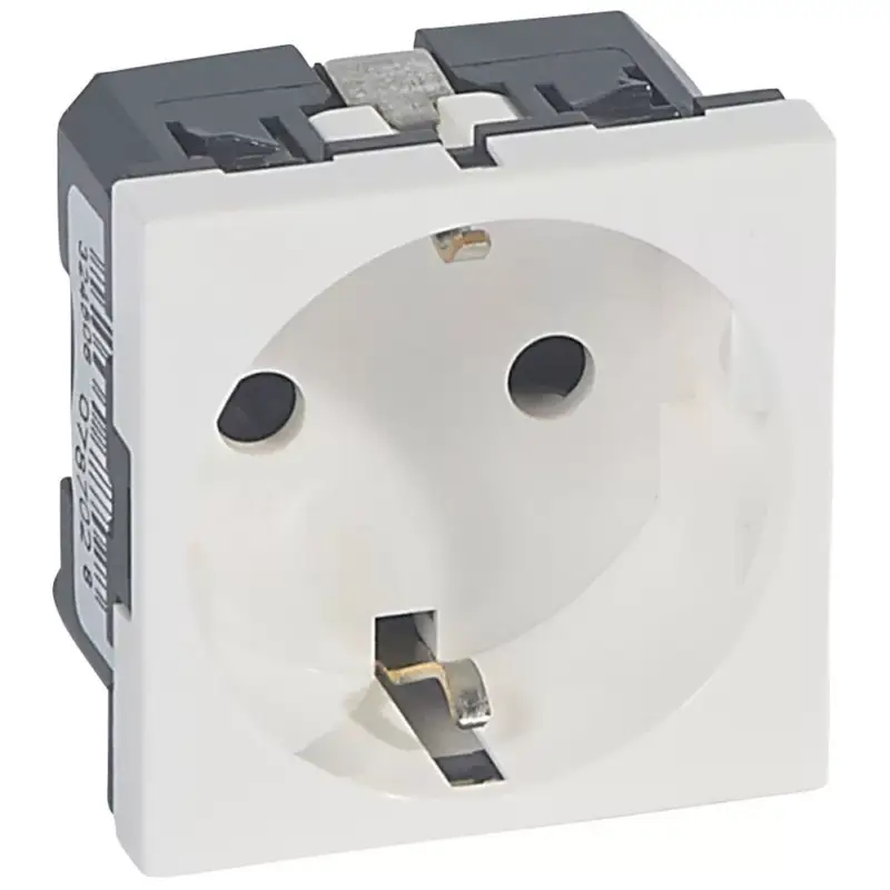Outlet Legrand 077210 Program Mosaic 2P+F aljzat gyermekvédelem nélkül, 2m, fehér ( Legrand 077210 )