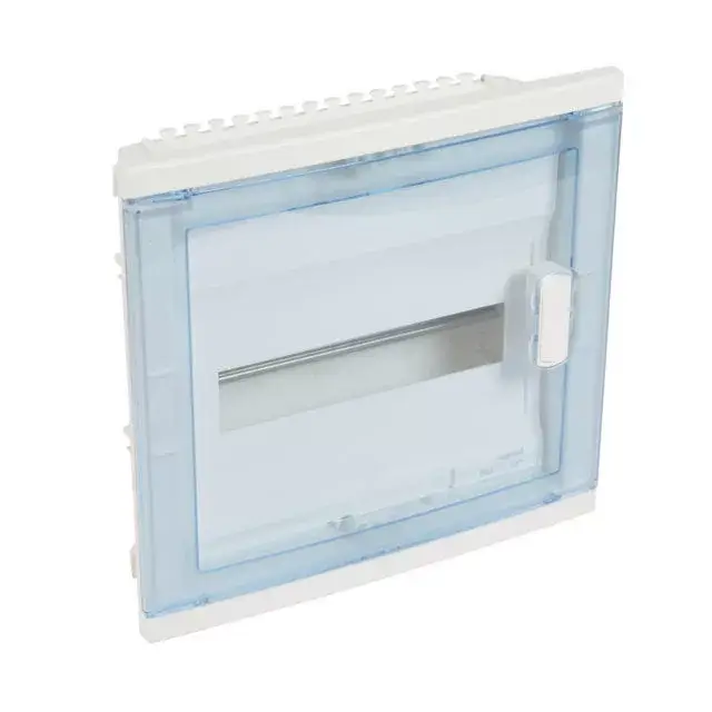 Végkiárusítás Legrand 201421 Nedbox süllyesztett kiselosztó 14 modul, 1 sor, átlátszó műanyag ajtóval, IP40 - szekrény mérete : 335x350x105mm - fal kivágás : 305x330x86mm