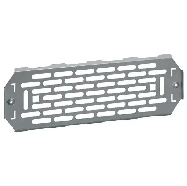 Outlet Legrand 401726 Perforált szerelőlap, kalapsín helyett használható, a nem moduláris készülékek beépítéséhez, 2, 3 vagy 4 soros elosztószekrényhez, magasság 150 mm ( Legrand 401726 )