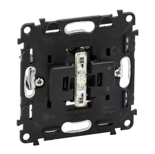 Biztonságos fizetés Legrand 752013 Valena InMatic Váltóérintkezős nyomó mechanizmus jelzőfénnyel 12-24-48 V ( Legrand 752013 )