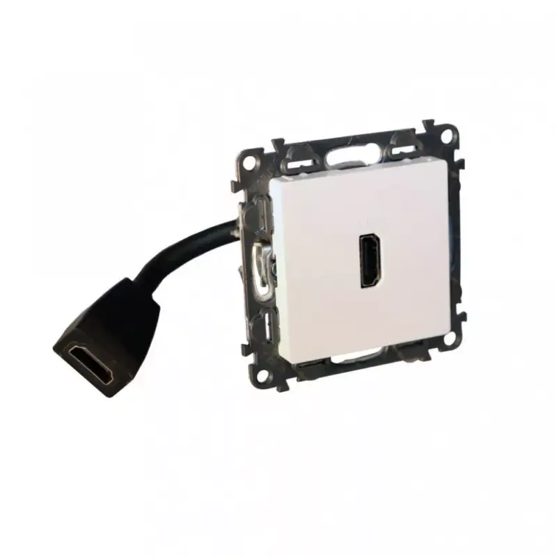 Legrand 753175 Valena Life Elővezetékelt HDMI 1.4 típusú csatlakozóaljzat, 15 cm kábellel szállítva, Fehér ( Legrand 753175 ) Kihagyhatatlan ajánlat