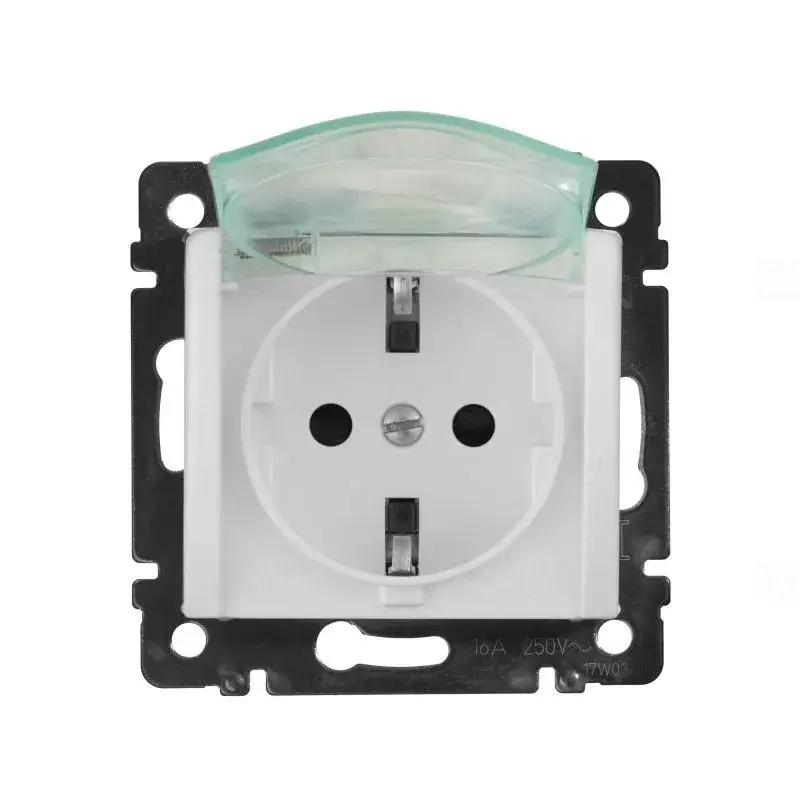 Olcsóbb Legrand 774220 Valena IP44 2P+F csatlakozóaljzat csapófedéllel, keret nélkül fehér ( Legrand 774220 )