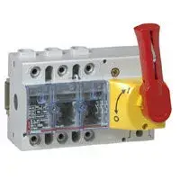 Prémium Legrand 022334 Vistop 125A 3P mellső, piros kar/sárga fedlap, terhelésszakaszoló kapcsoló sínre ( Legrand 022334 )