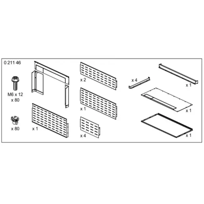 Rendeld meg most Legrand 021146 XL3 6300 állószekrény rekesz szett DMX3 2500/4000 ( Legrand 021146 )