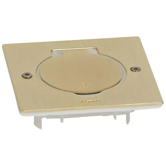 Legrand 089710 Mini négyzetes padlódoboz csatlakozóaljzathoz, csiszolt aranyszínű ( Legrand 089710 ) Biztonságos fizetés