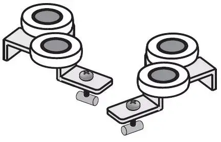 SEVROLL 10136felső görgő Simple (10mm Fala) aszimmetrikus J+B Olcsóbb
