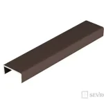 Kiárusítás SEVROLL03471 profil "U" 18mm 3m oliva sötét szálcsiszolt