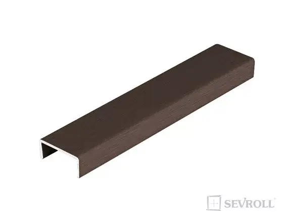 Kiárusítás SEVROLL03471 profil "U" 18mm 3m oliva sötét szálcsiszolt