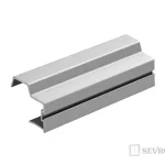 SEVROLL 04539 Universal 16 fogantyú profil 16mm 2,7m ezüst Gyors kiszállítás