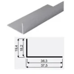 Legkelendőbb SEVROLL 02455 szögletvas 18x36mm 3m ezüst