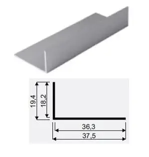 Legkelendőbb SEVROLL 02455 szögletvas 18x36mm 3m ezüst