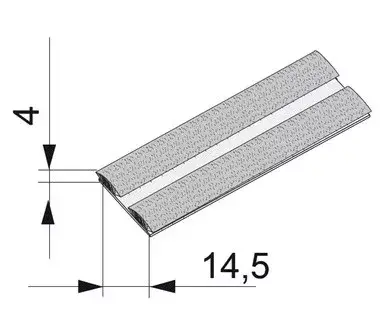 Vásárlói kedvenc SEVROLL 20288-SV támfalas kefe becsúsztatható 14x4mm fehér