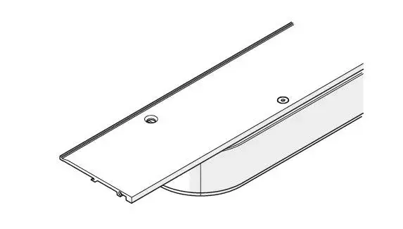 HAWA 25486 Folding Concepta 25 alsó profil 2120mm fekete Bestseller