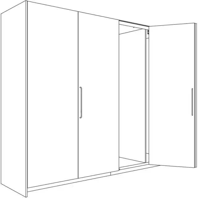 Gyors szállítás HAWA 27646 Folding Concepta 25 1851-2600mm fekete balos