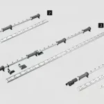 Outlet HETTICH 9132548 LeMans II tengely min. 1265 mm acél fehér
