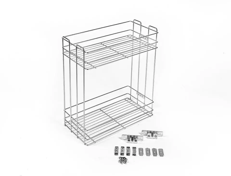 Prémium StrongWire dupla kosár oldalsó 300 mm sín nélkül cink