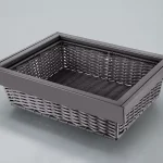 StrongWire fonott kosár kerettel és csillapított kihúzással, 800mm, barna Árengedmény
