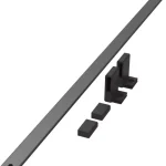 Kiárusítás KES Conero cipőtartó állvány reling, 582mm, fekete
