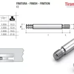 Rúd TE70 excenterhez EC35 M8x55mm cinkezett Utolsó esély