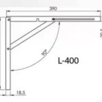 Árengedmény Összecsukható konzol 400mm cinkezett