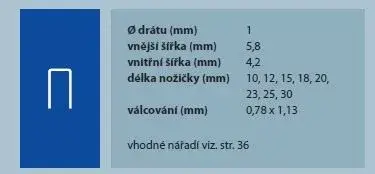 Vedd meg online Tűzőkapocs 343/10mm cink M, 12600 db