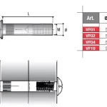Legkelendőbb Összekötő vasalat anya VF04 FN M4/30mm