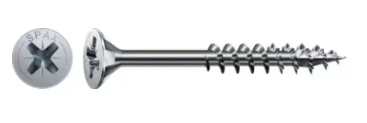 SPAX csavar 5x60/37 besülyeszthető fej pozdorja, W, 4C MH, részleges menet Outlet