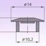 Prémium Takarósapka szerelő nyílásra átmérő 10mm cseresznyefa