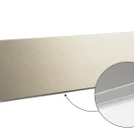 Népszerű SCILM szokli lábazati takaró előlap 100 mm (4m), csiszolt acél