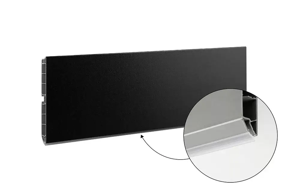 Legjobb ár SCILM szokli lábazati takaró előlap 100 mm (4m), fekete matt