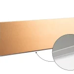 Kihagyhatatlan ajánlat SCILM szokli lábazati takaró előlap 100 mm (4m), csiszolt réz