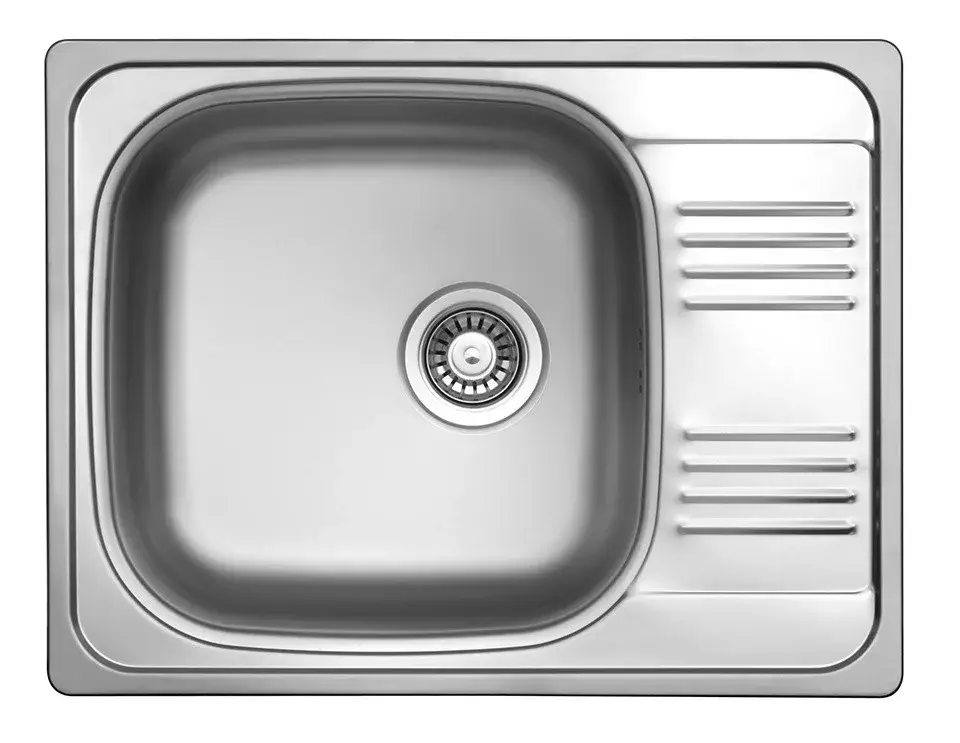 Outlet StrongSinks S1 Mosogató Odra polír. rozsdam. acél 652x503 csepegtető,felső szer.