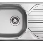 StrongSinks S1 Öko Mosogató szatén rozsdam. acél 760x435 csepegtető, felső szer. Outlet