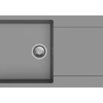 StrongSinks S3 Gránit mosogató ZALA 1000,1000 x 500mm,csepegtetővel,szürke Utolsó esély