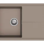 Szezonális akció StrongSinks S3 Gránit mosogató Labe 780, 780 x 500 mm, csepegt.tálcával, barna