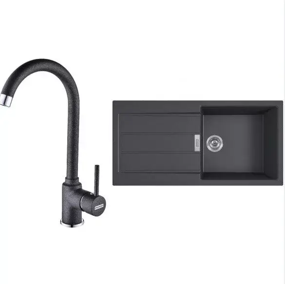 Biztonságos fizetés FRANKE Szett T78Č S2D 611-100 fekete + FP 9000.071 onyx