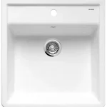BLANCO 514486 Mosogató Panor 60 ragyogó fehér excenter nélkül kerámia PuraPlus Prémium
