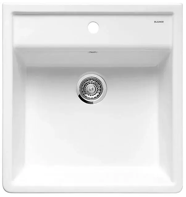 BLANCO 514486 Mosogató Panor 60 ragyogó fehér excenter nélkül kerámia PuraPlus Prémium