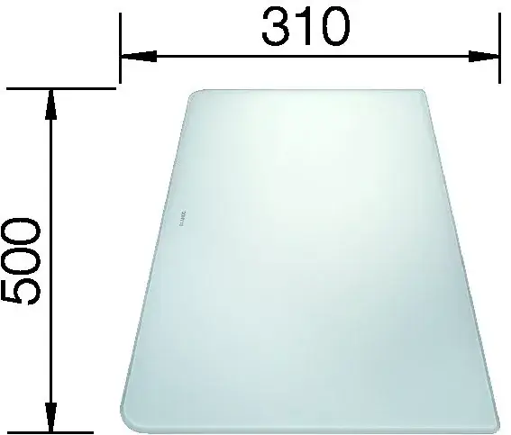Bestseller BLANCO 224510 Tartozék vágó/takaró üveglap fehér Alaros