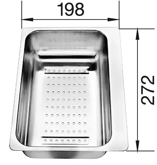 BLANCO 217796 Tartozék tál nemesacél Metra 6 S Népszerű