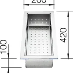 BLANCO 219649 Tartozék tál nemesacél 420x200 Zerox-hoz Alacsony ár