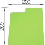 BLANCO 236717 tartozékok vágószőnyeg SITY Pad Kiwi kiwi - műanyag Alacsony ár