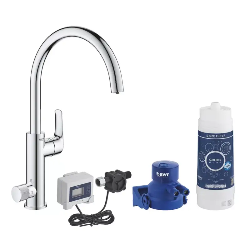 GROHE 30499000 Blue Pure Eurosmart Starter Set C-csapoló króm Népszerű