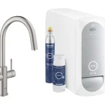 GROHE 31541DC0 Blue Home Kezdő készlet C-alakú csapcső supersteel Azonnali szállítás