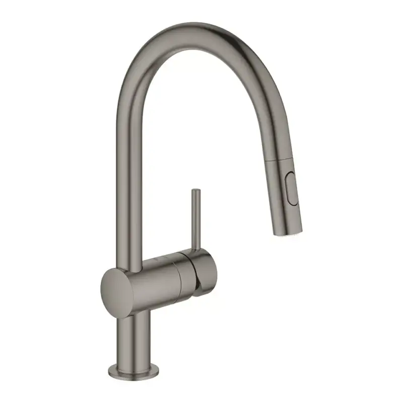 GROHE 32321AL2 Baterie Minta C-výpusť s duální sprškou kartáčovaný Hard Graphite Legnépszerűbb