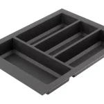 Evőeszköz tartó Classico Kristall softTouch (322 x 424 mm) fekete Olcsó