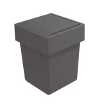 Vásárlói kedvenc GOLLINUCCI szemetes kosár ajtóra, 5l, billenő fedővel, antracit, 174x176x229