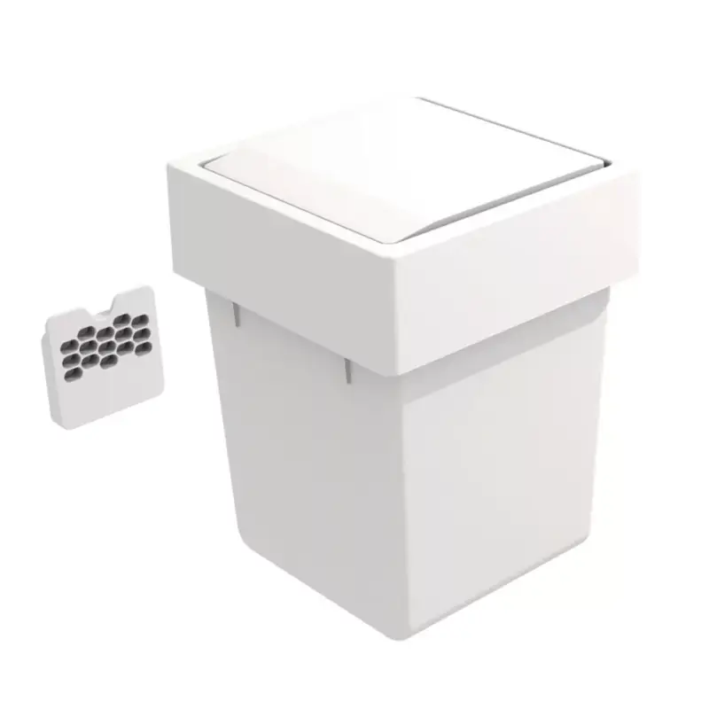 GOLLINUCCI 5 l-es ajtókosár forgófedéllel, fehér 174x176x229 Szezonális akció