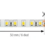 StrongLumio LED szalag, CRI90, 24V, 14,4W/m, 120LED/m, meleg fehér Szuper akció