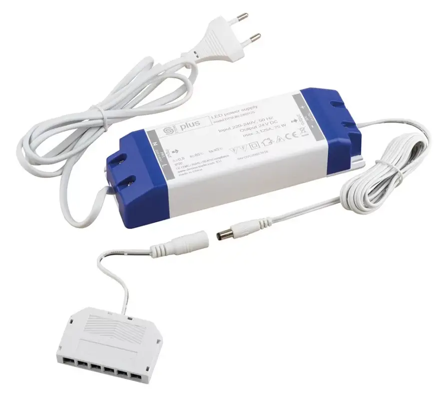 StrongLumio tápegység, 24V, 75W, Jack/6xMINI konektor Vásárlói kedvenc